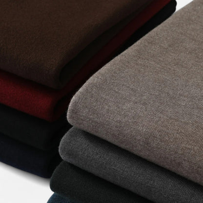 Suéter Hombre Lana Merino Media Cremallera Cuello Semi Alto