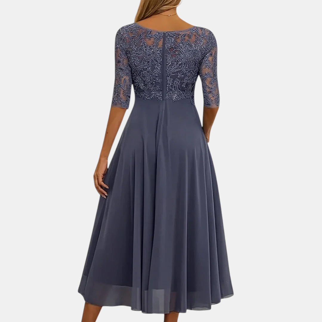 Vestido elegante Mujer de Encaje Ajuste Clásico