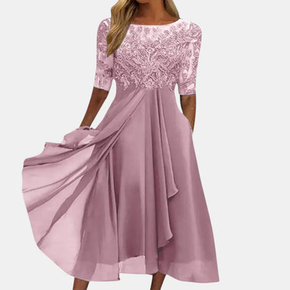 Vestido elegante Mujer de Encaje Ajuste Clásico