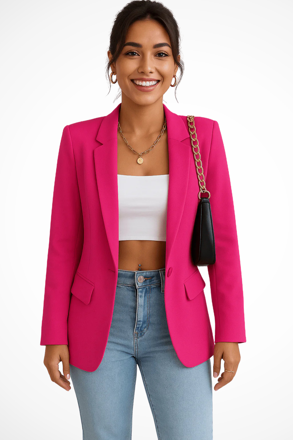 Blazer Mujer Ligero Corte Ajustado