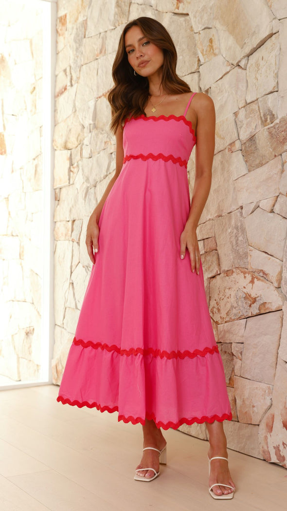 Vestido largo mujer tirantes finos