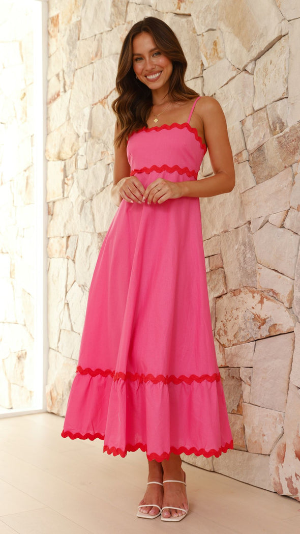 Vestido largo mujer tirantes finos