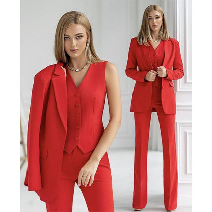 Traje Hombre Chaqueta Pantalón y Chaleco Clásico