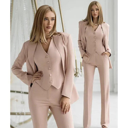 Traje Hombre Chaqueta Pantalón y Chaleco Clásico