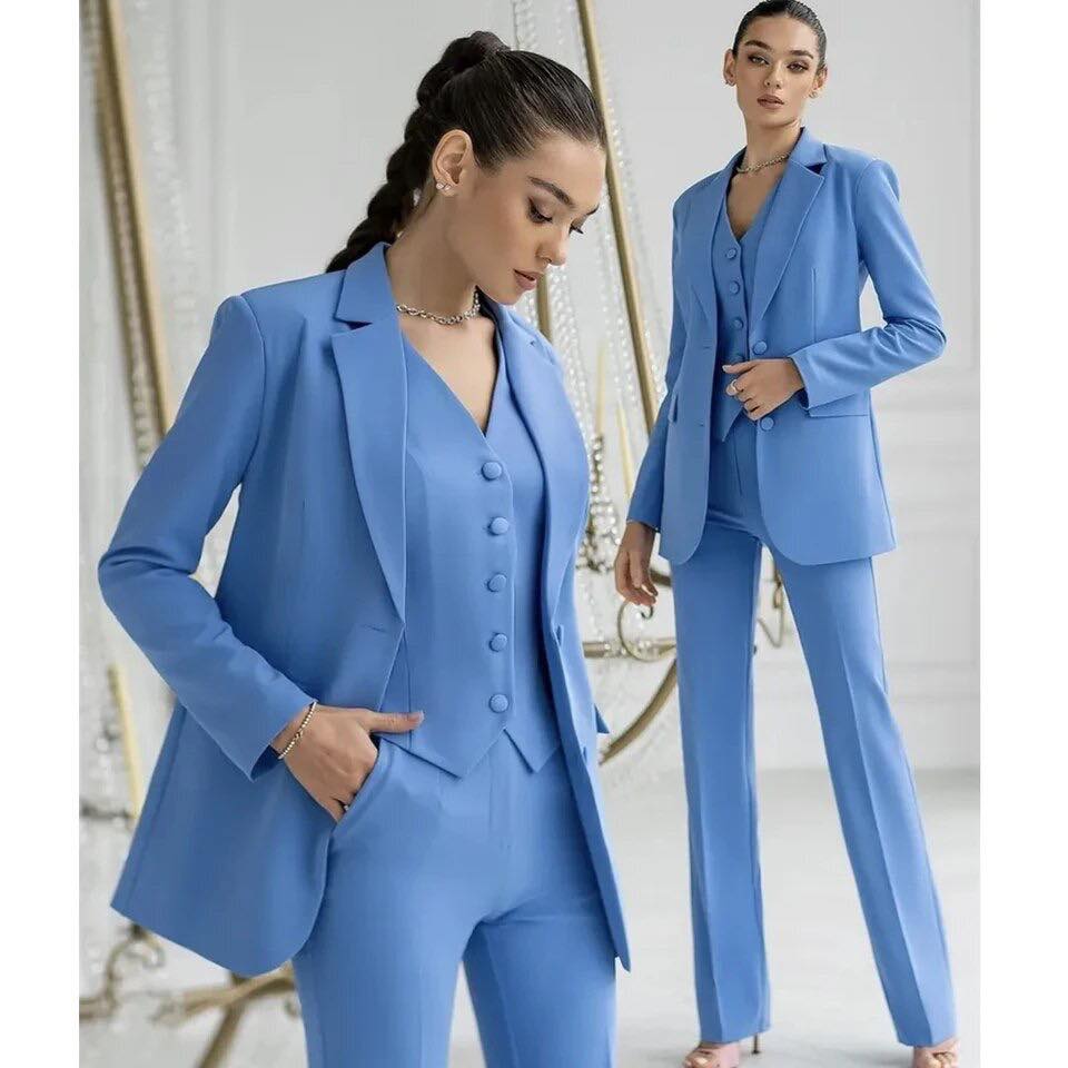 Traje Hombre Chaqueta Pantalón y Chaleco Clásico