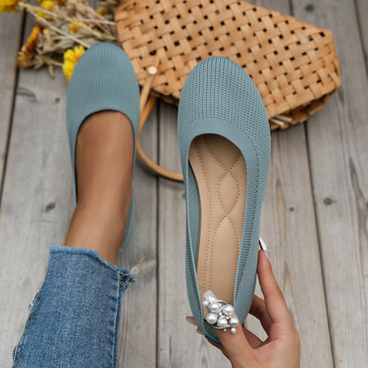 Zapatos ortopédicos mujer sin cordones diseño cerrado planos