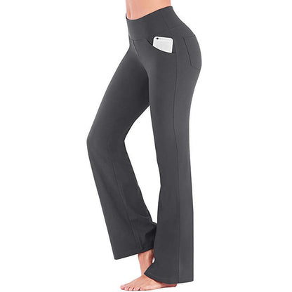 Pantalón Mujer Cintura Alta Elástico Corte Amplio