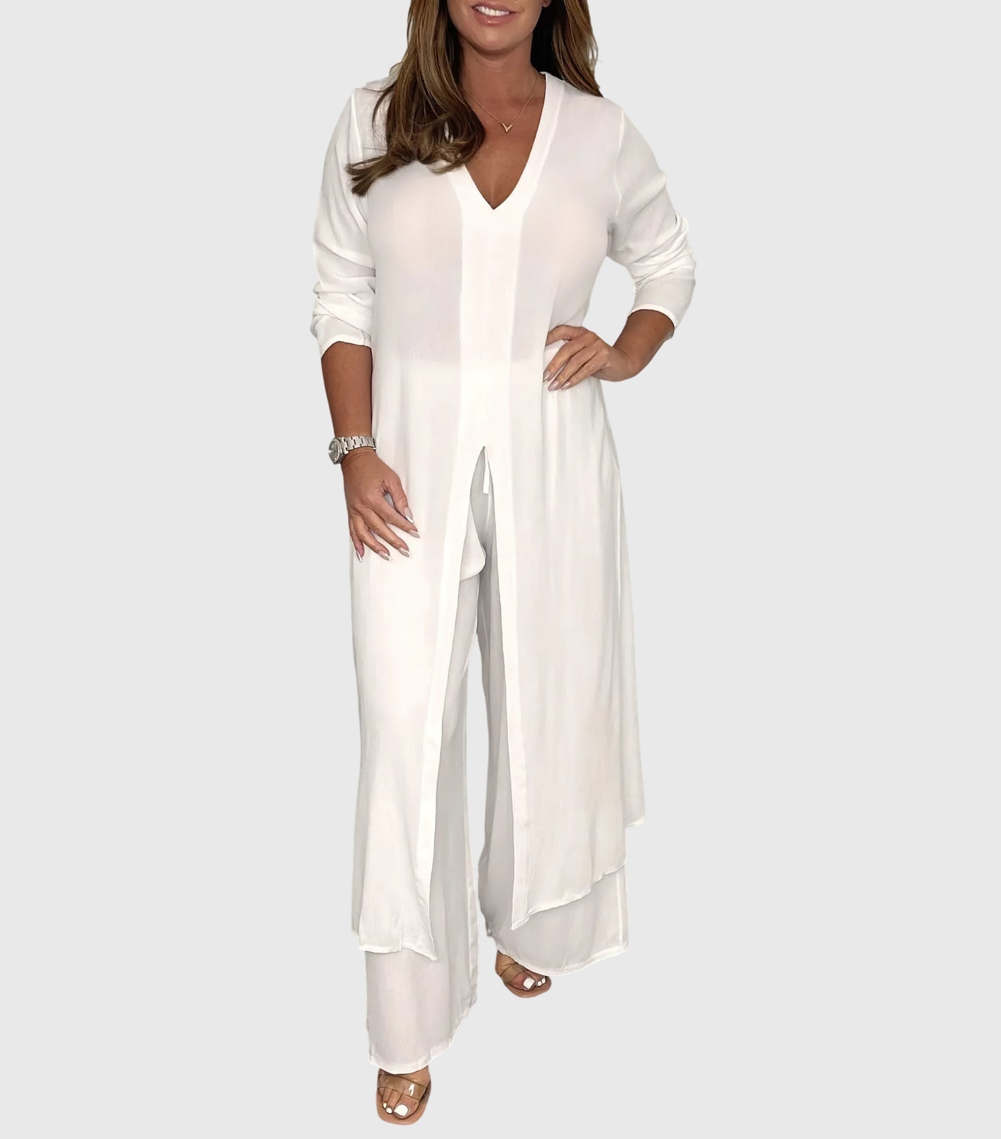 Conjunto Dos Piezas Mujer Estilo Elegante