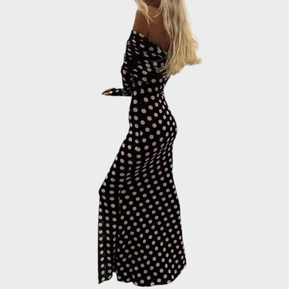 Vestido Largo Mujer Elegante Ajuste Clásico