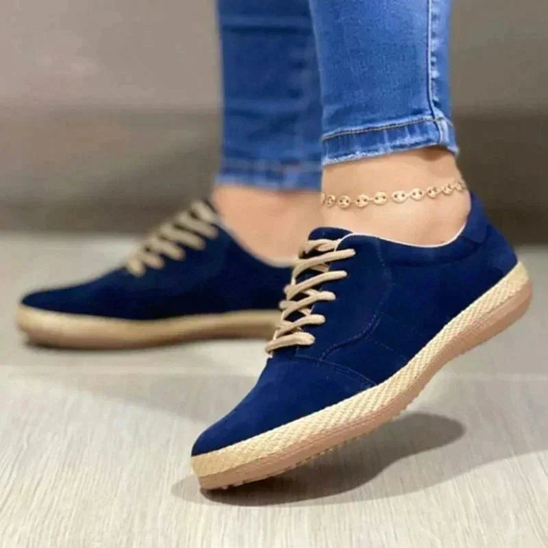 Zapatos ortopédicos mujer planos con cordones diseño cerrado