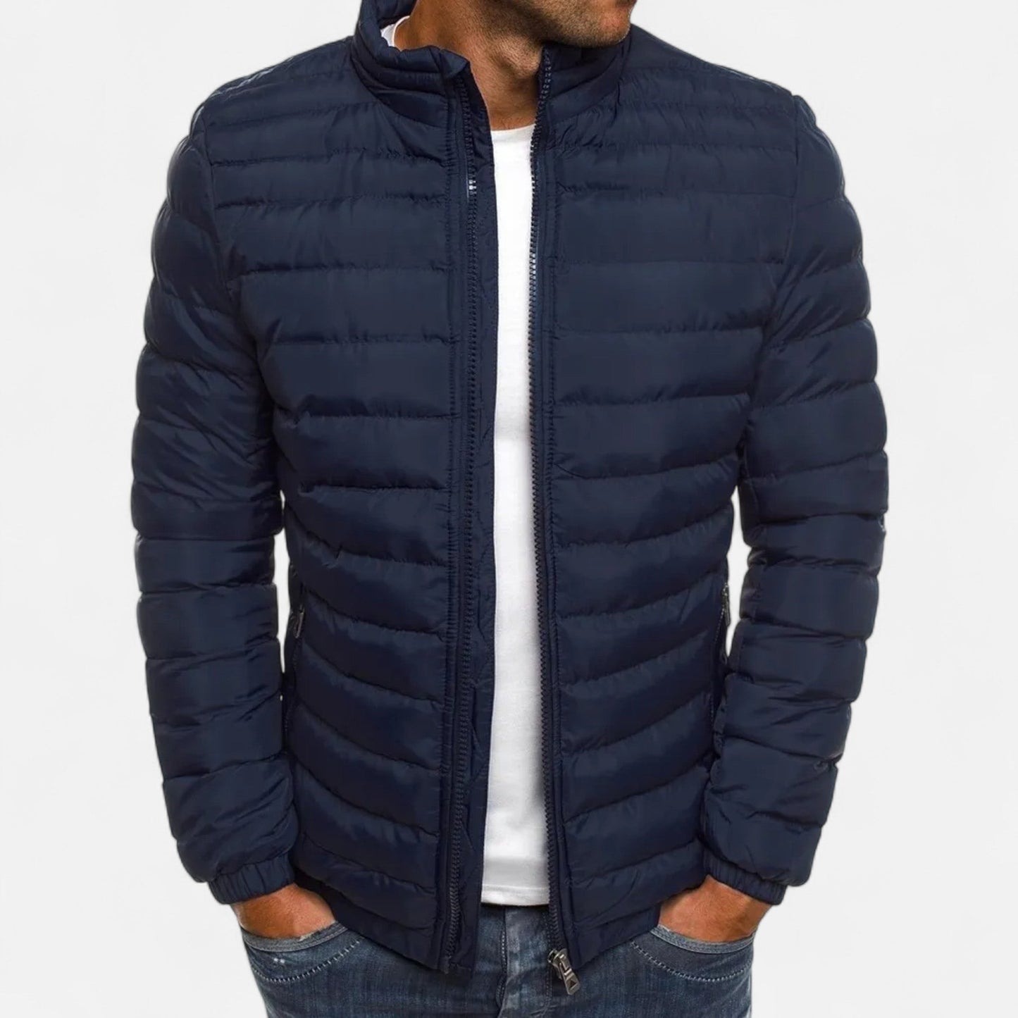 Chaqueta Hombre Acolchada Invierno Estilo Puffer