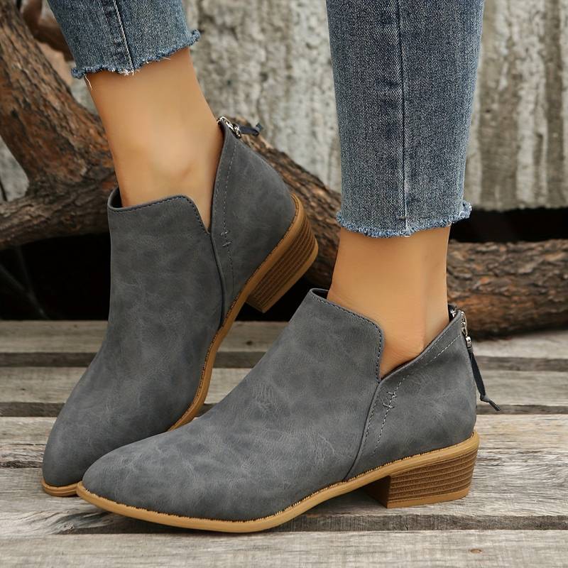 Botines Mujer de Piel Ajuste Otoño