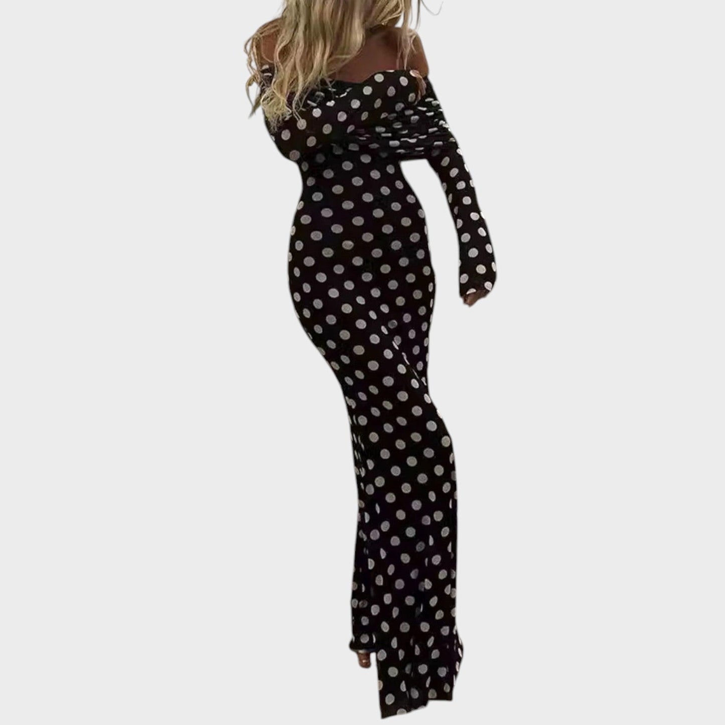 Vestido Largo Mujer Elegante Ajuste Clásico