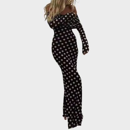Vestido Largo Mujer Elegante Ajuste Clásico