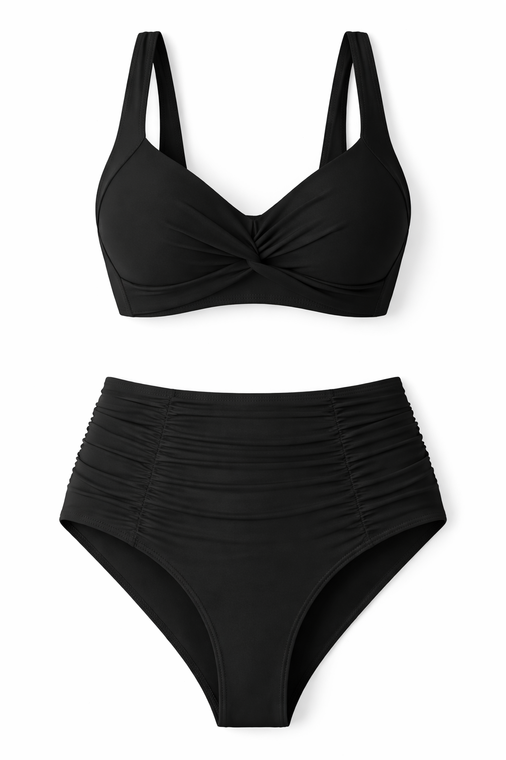 Bikini Mujer de Tela con Pliegues Ajuste Clásico - Mavetta
