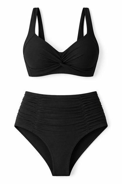 Bikini Mujer de Tela con Pliegues Ajuste Clásico - Mavetta
