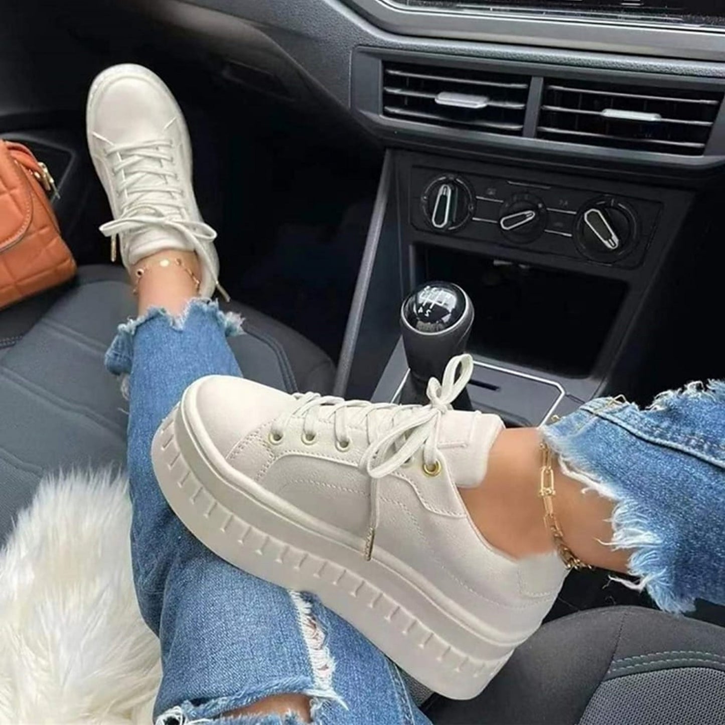 Zapatillas Mujer con Suela Gruesa Diseño Moderno