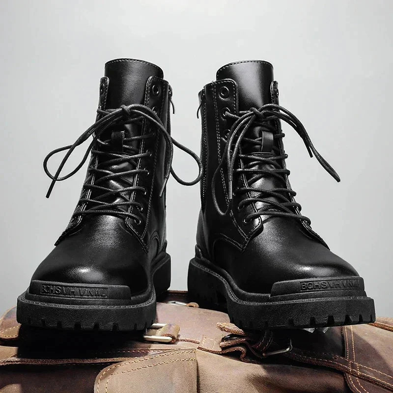 Botas altas hombre de piel diseño elegante y funcional