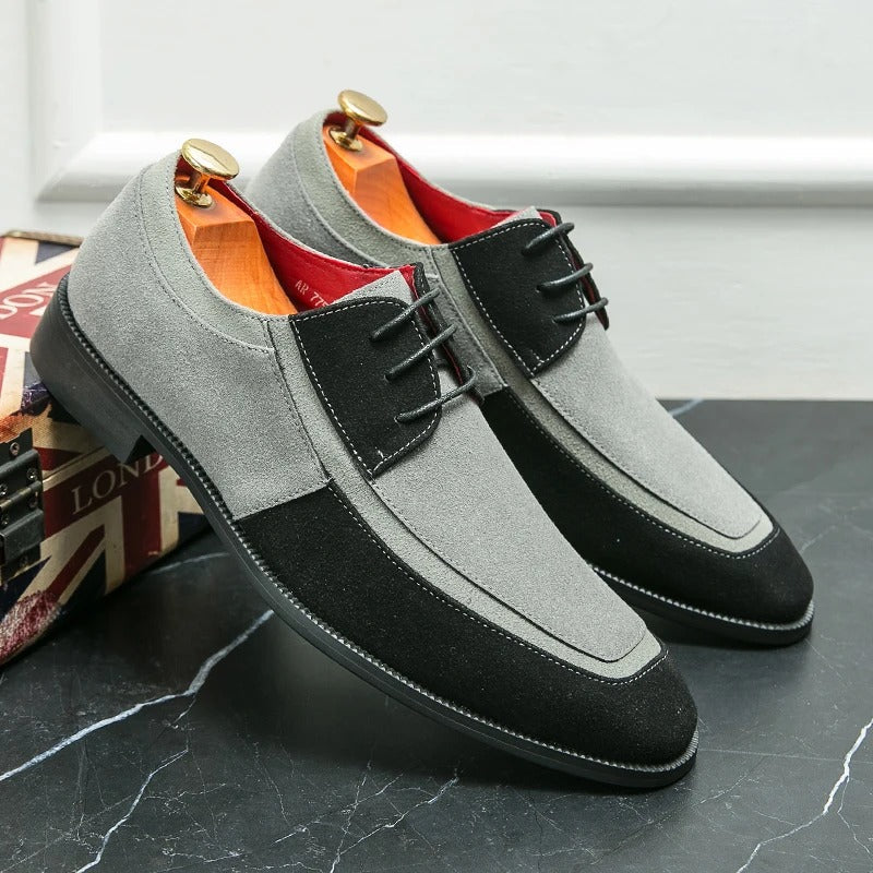 Zapatos Oxford Hombre de Piel Patente con Cordones y Suela Goma - Mavetta