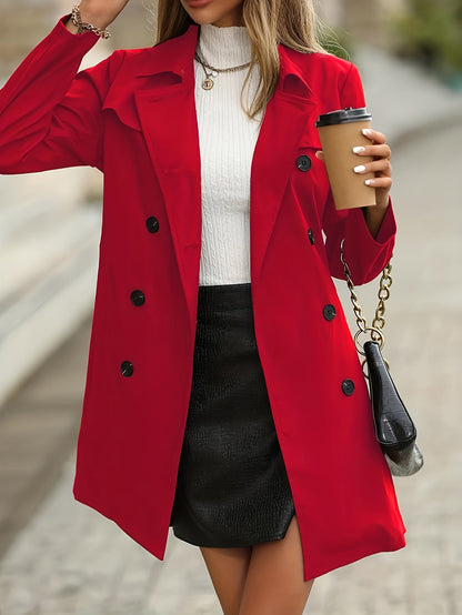 Gabardina Mujer de Otoño Ajuste Clásico