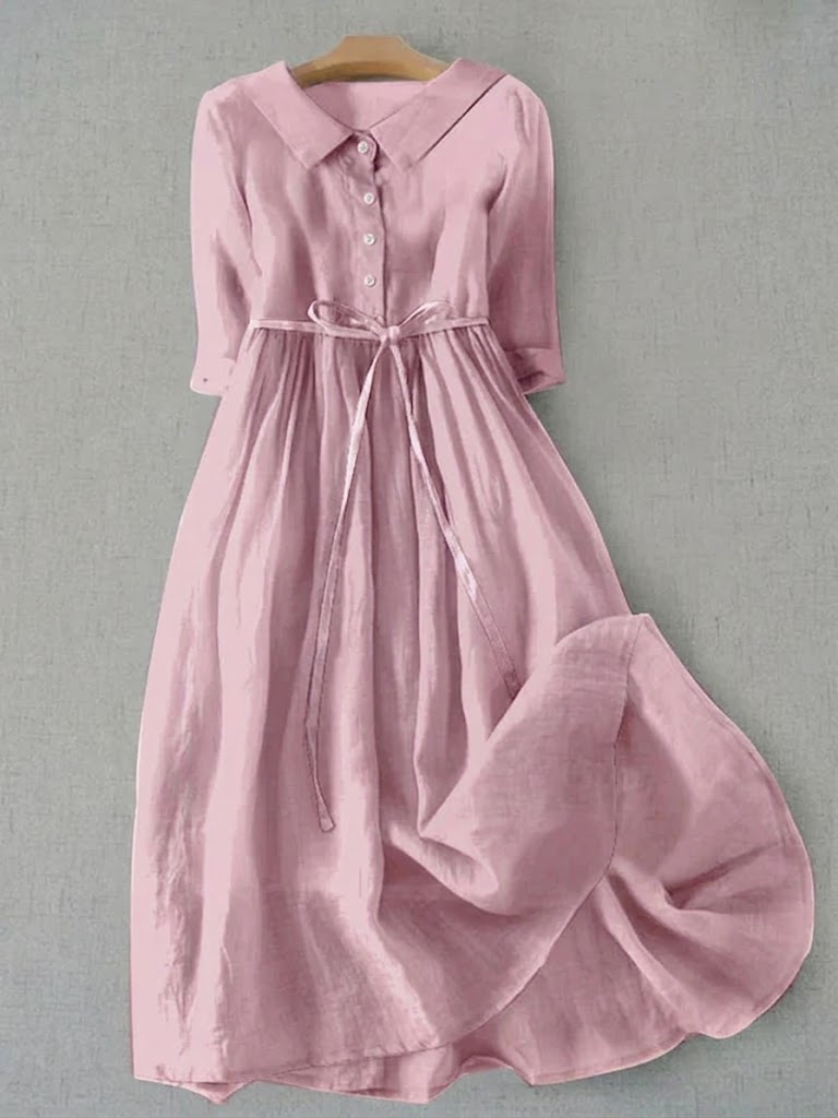Vestido Ligero Mujer Estilo Clásico