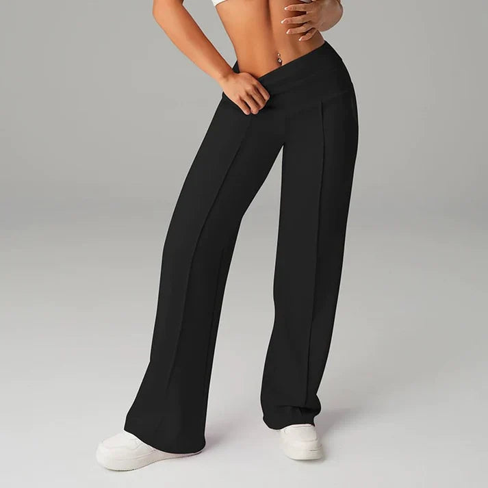 Pantalón recto Mujer de corte amplio