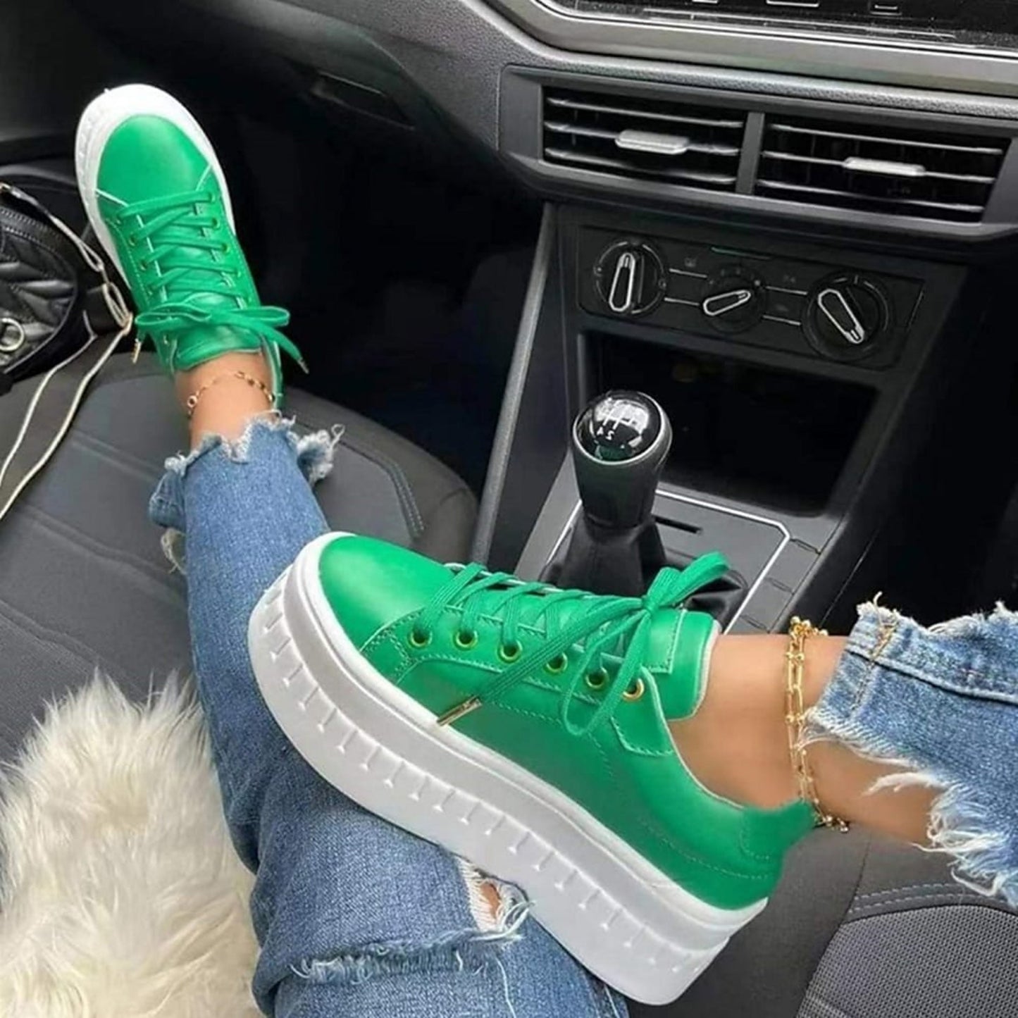 Zapatillas Mujer con Suela Gruesa Diseño Moderno
