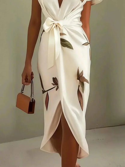 Vestido Envolvente Mujer Estilo Chic