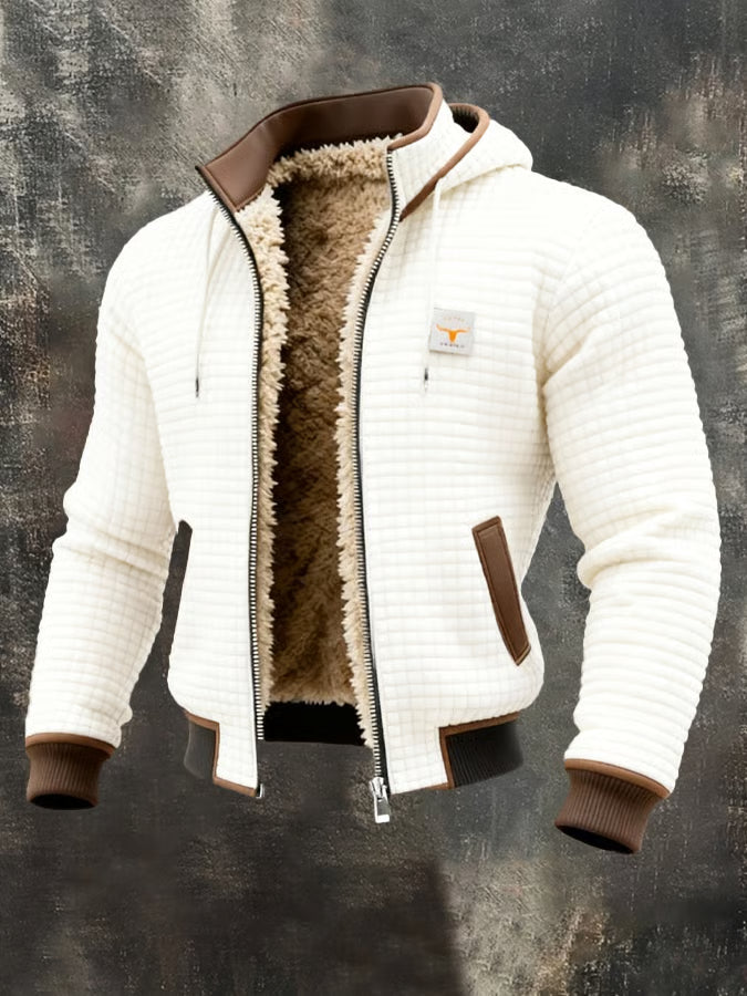 Chaqueta Hombre Acolchada Capucha Ajuste Urbano