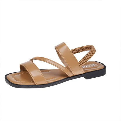 Sandalias Mujer de Cuero Comodas Diseño Minimalista