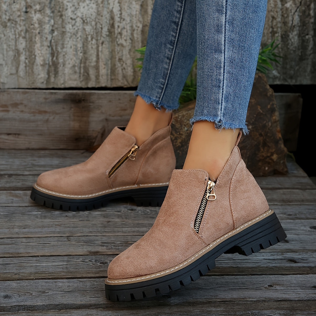 Botines Mujer Ortopédicos Suela Ergonómica Estampado Animal