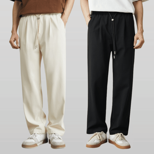 Pantalón recto hombre tejido ligero corte clásico cómodo - Mavetta