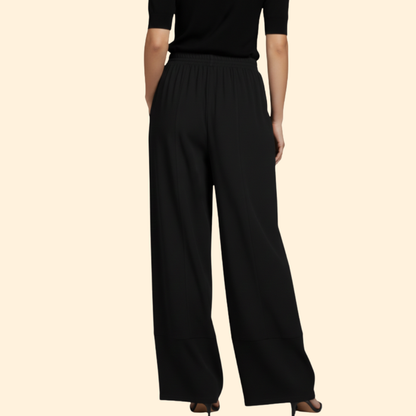 Pantalones Mujer Pata Ancha Algodón Cintura Elástica Holgados