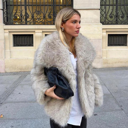 Abrigo Mujer de Lana Corte Elegante