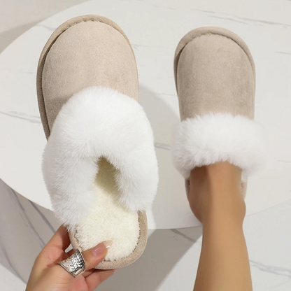 Zapatillas Casa Mujer Forro Piel Sintética Punta Redonda