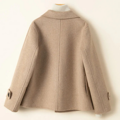 Chaqueta corta mujer de lana corte clásico
