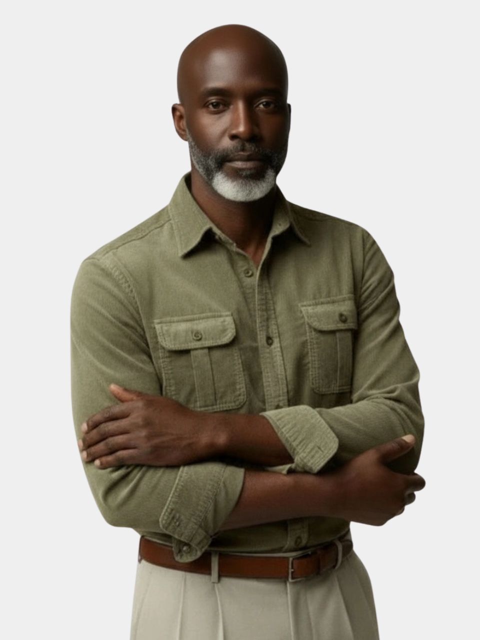 Camisa Hombre de Pana Casual Ajuste Clasico