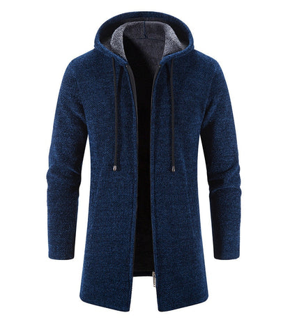 Chaqueta hombre con forro polar y capucha ajustada