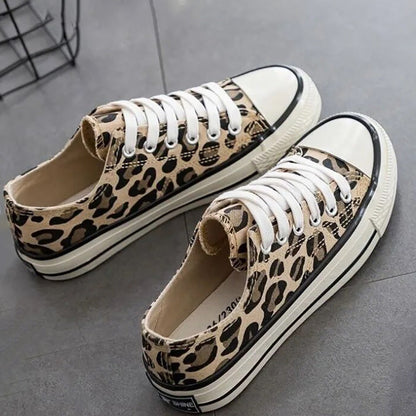Zapatillas Mujer Plataforma Estampado Animal Ajuste Casual