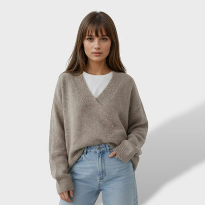 Jersey Mujer de Cachemira Escote en V - Mavetta