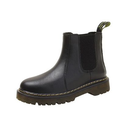 Botas Chelsea Mujer de Cuero con Tirador y Suela Antideslizante