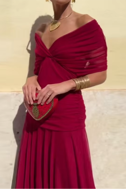 Vestido Maxi Mujer Fluido Elegante