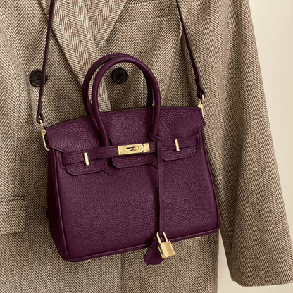 Bolso bandolera mujer de cuero PU textura lichi correa ajustable