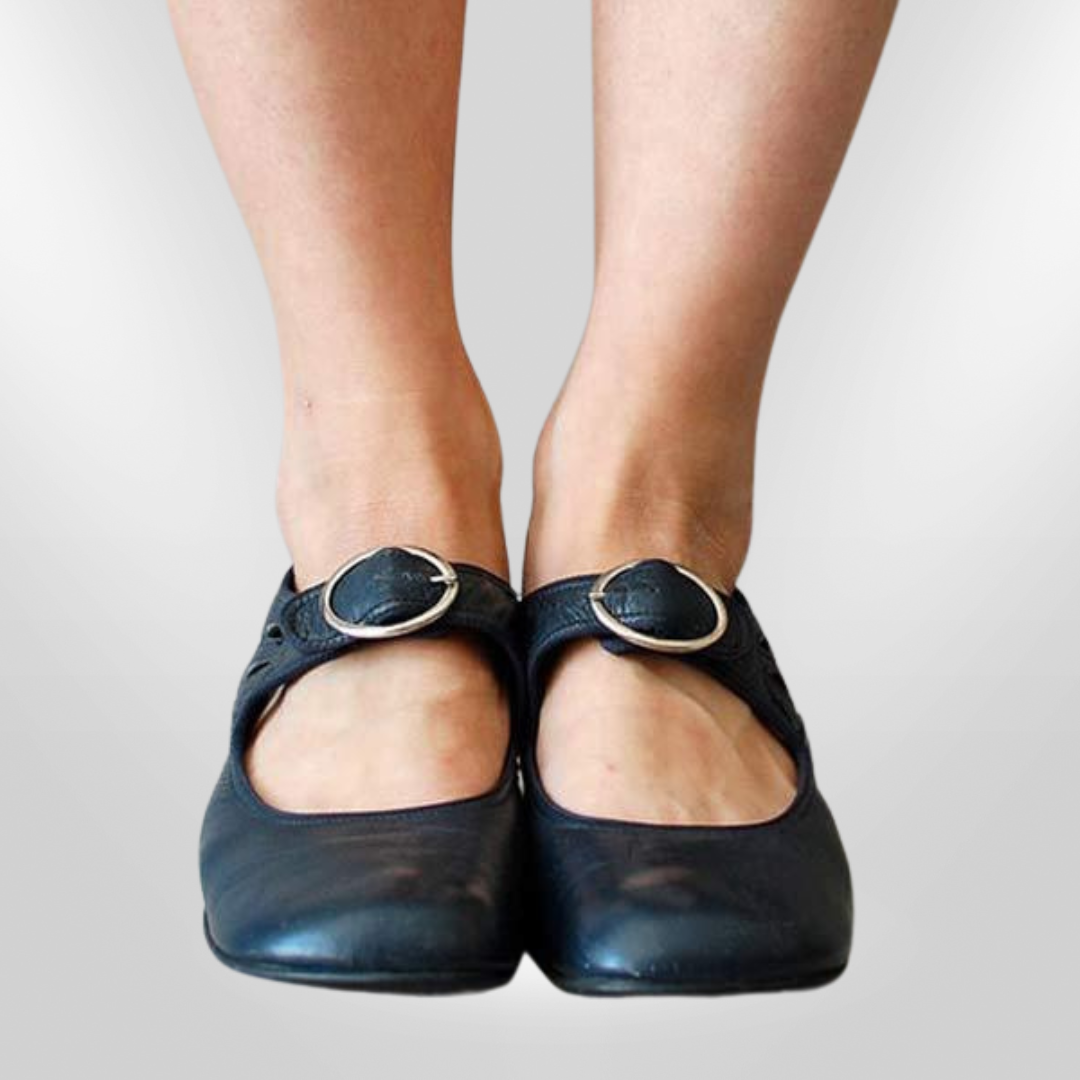Sandalias Mujer Piel Hebilla Ajustable Clásicas