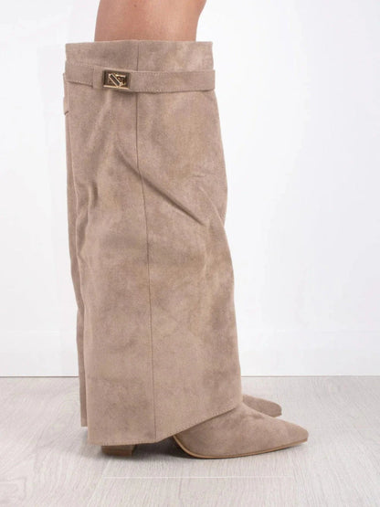 Botas mujer de piel suave y diseño cómodo cierre lateral