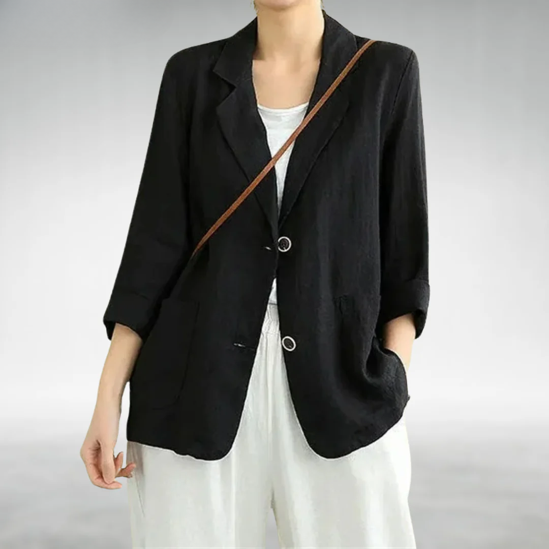 Blazer Mujer Casual Corte Relajado Estilo Moderno