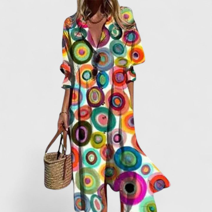 Vestido Bohemio Mujer Verano Estilo Suelto