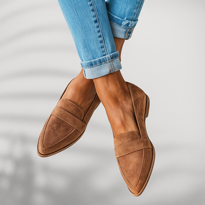 Mocasines Mujer Diseño Delgado Puntera Fina