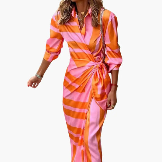 Vestido camisero mujer de algodón ajuste recto - Mavetta