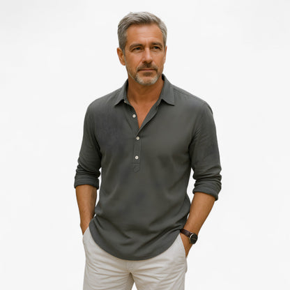Camisa Polo Hombre Ligera Verano Ajuste Clásico